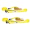 Dc Cargo 2in X 27' Ratchet Strap Flatbed Trailer Cargo Tie-down W/ Flat Hooks, 2PK 227YRSFH-2 - alternate 1